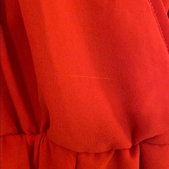 Burnt Orange Chiffon Maxi Maternity Dress - Picture 8 of 8